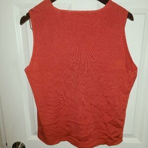 Valerie Stevens Knit Surplus neck sleeveless shirt